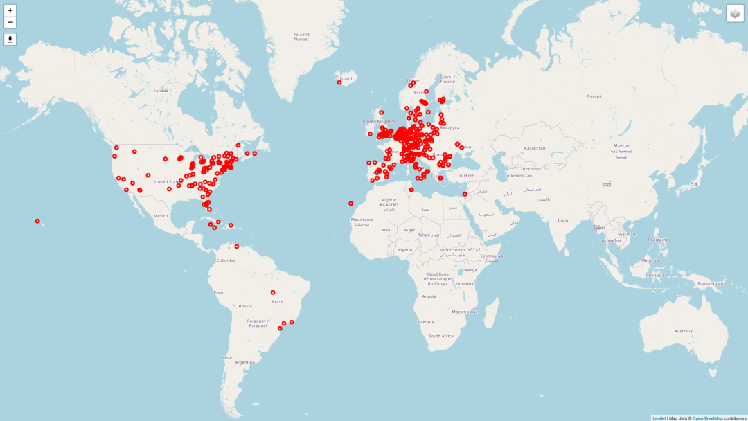Plot of all the QSOs